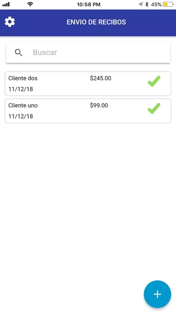Capturas de tela do Recibos Ya