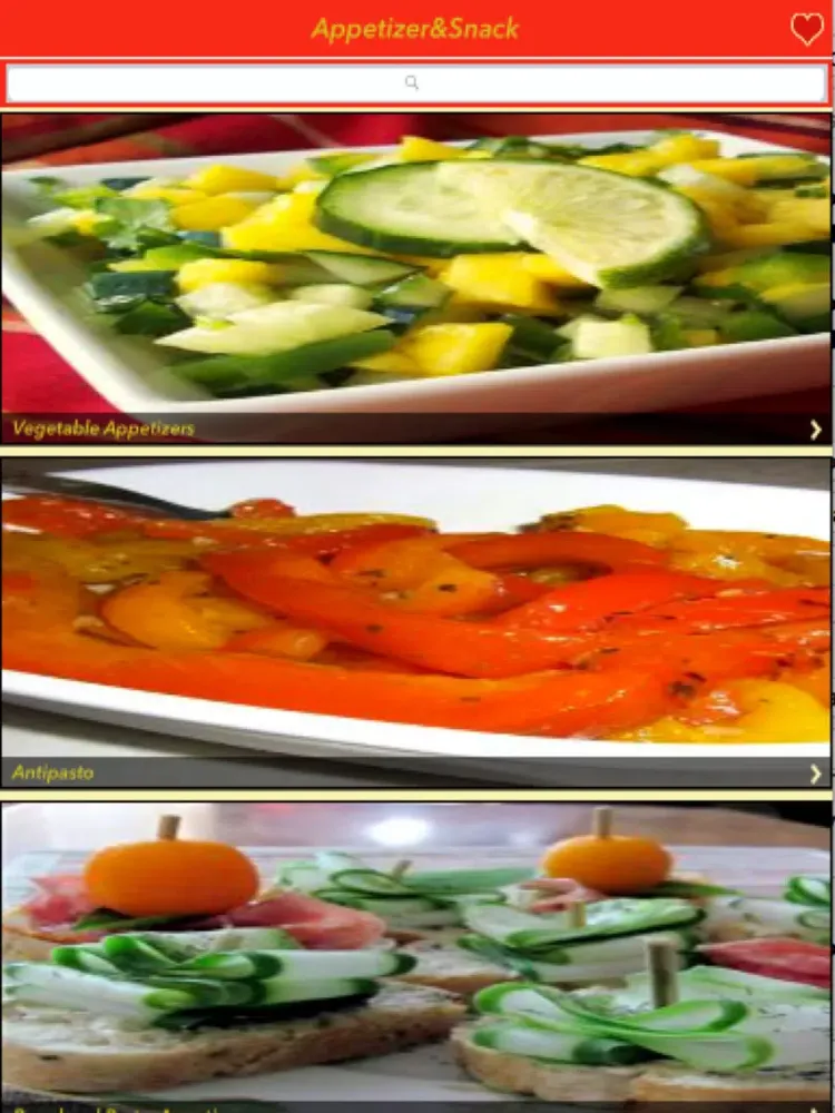 3000+ Appetizer & Snack Recipe iPad  Ekran Görüntüleri