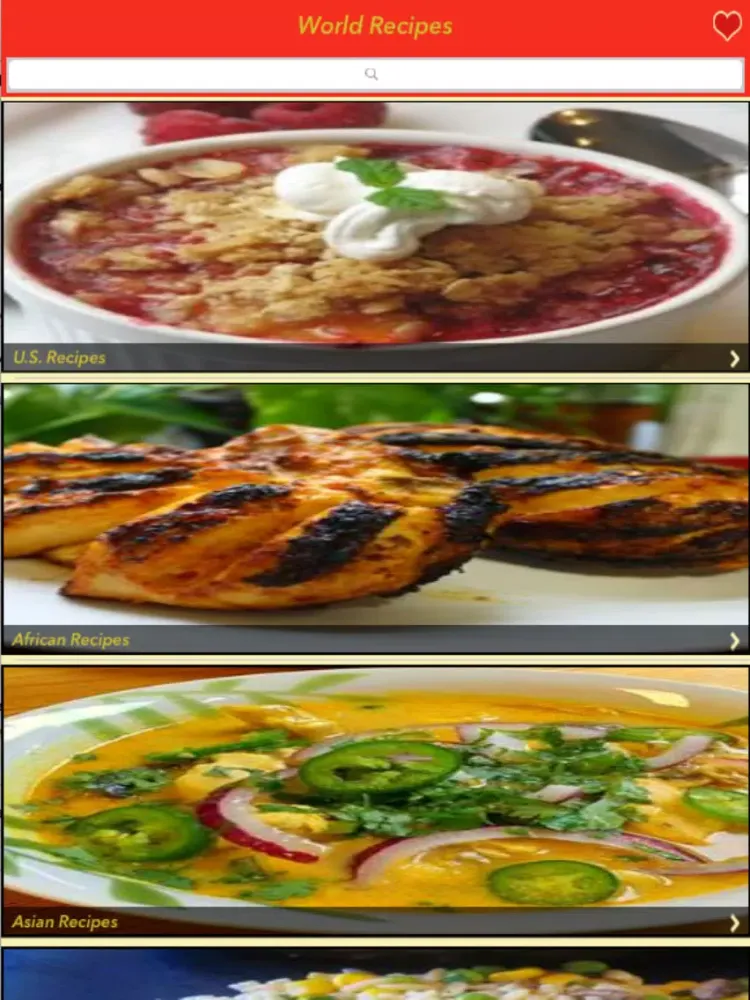 Captures d'écran de 3000+ World Recipes iPad 