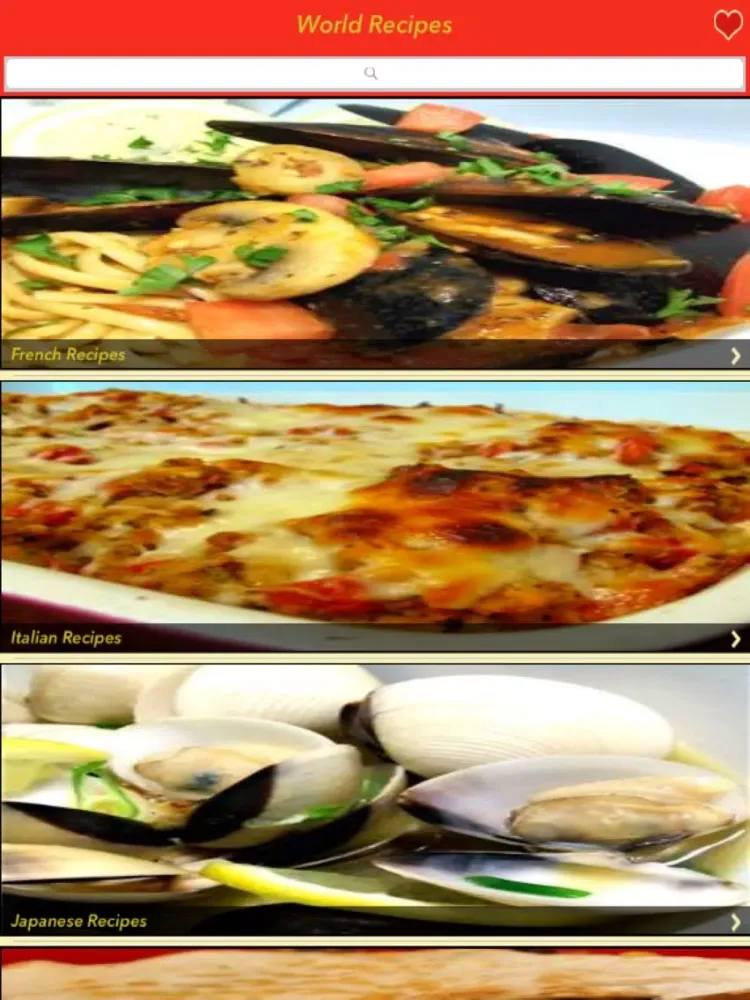 Captures d'écran de 3000+ World Recipes iPad 