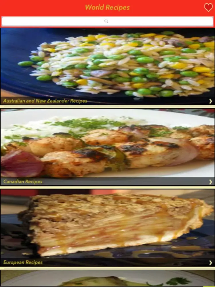 Captures d'écran de 3000+ World Recipes iPad 