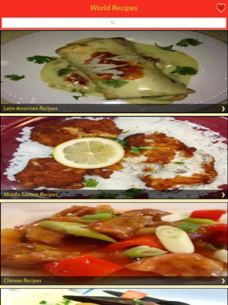 Captures d'écran de 3000+ World Recipes iPad 