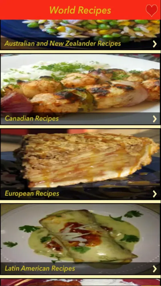 Captures d'écran de 3000+ World Recipes