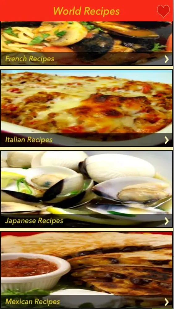 Captures d'écran de 3000+ World Recipes