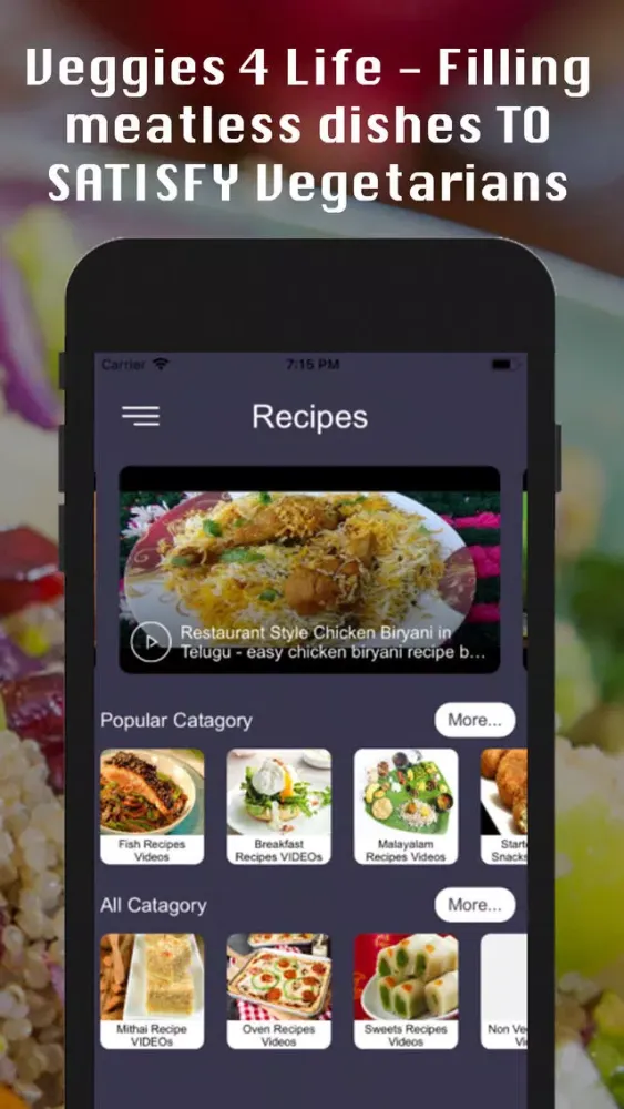 Capturas de tela do Recipe Assistant master