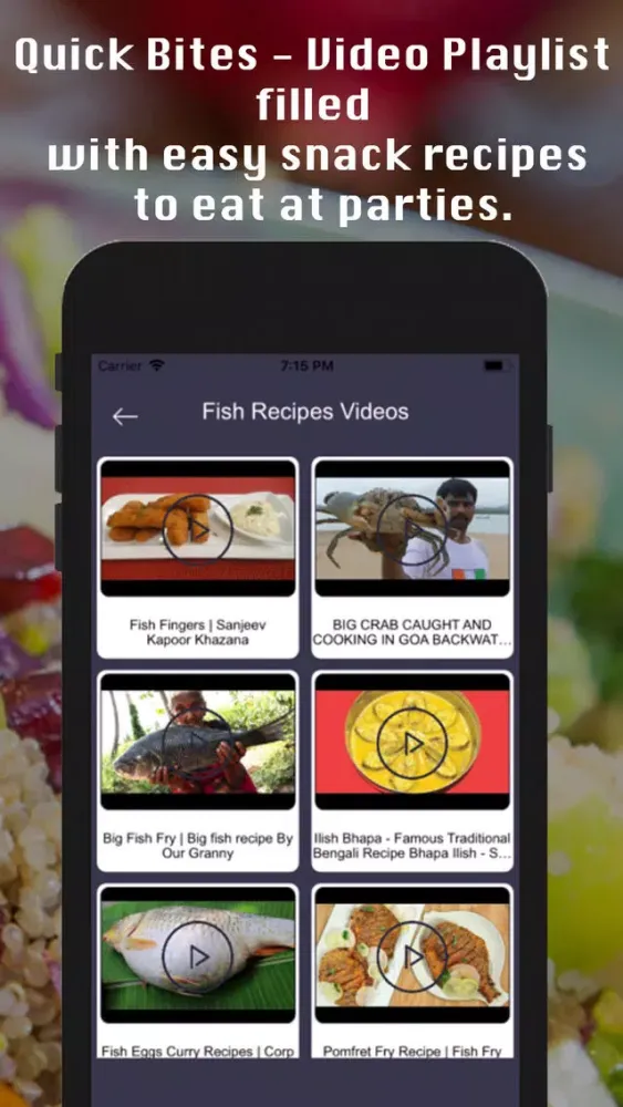 Capturas de tela do Recipe Assistant master