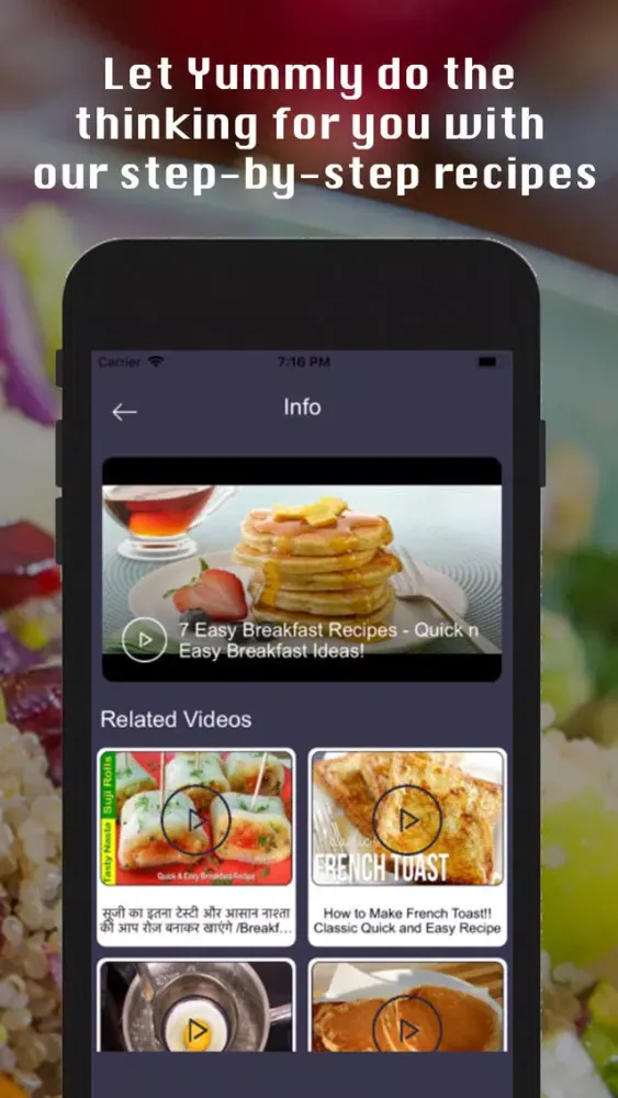 Capturas de tela do Recipe Assistant master