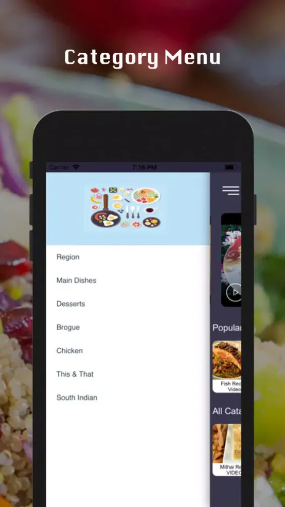 Capturas de tela do Recipe Assistant master