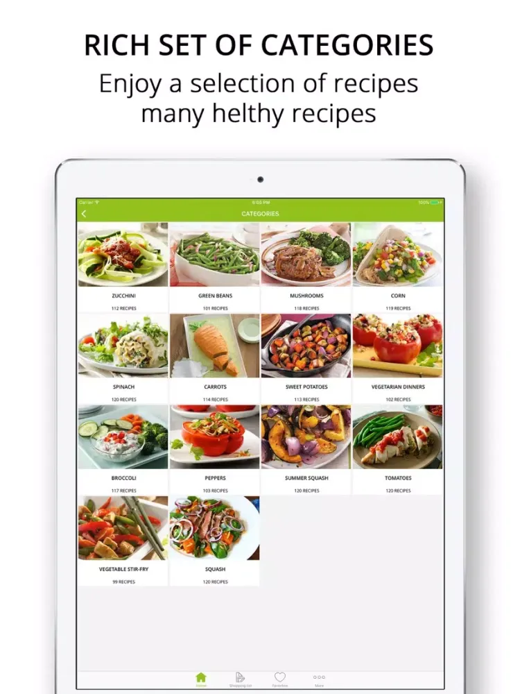 Healthy Vegetarian Recipes | Cooking Guide iPad  স্ক্রিনশট