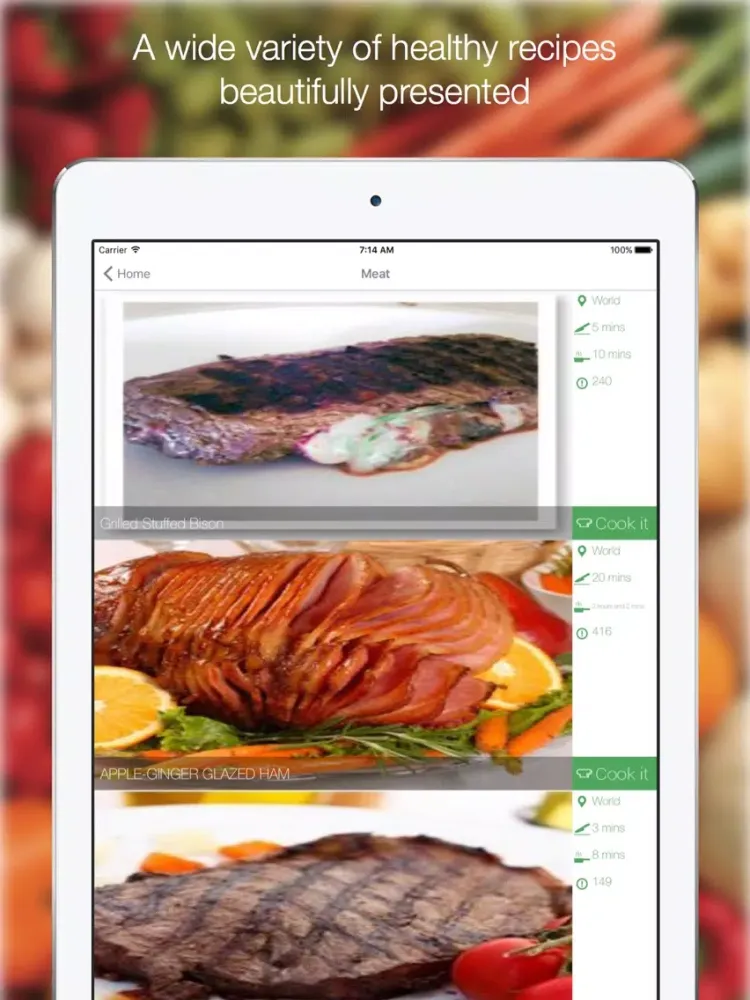 Скриншоты Bodybuilding Recipes - Find All Delicious Recipes iPad 