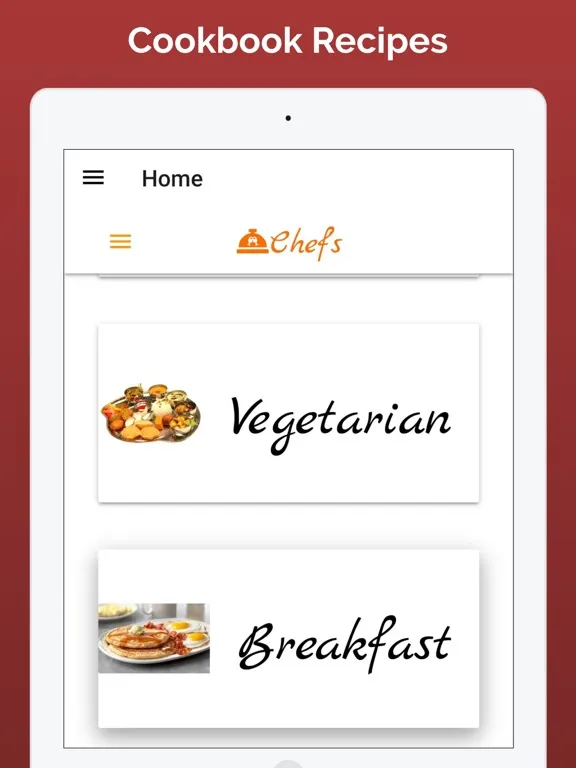 Captures d'écran de Recipes Cookbook App iPad 