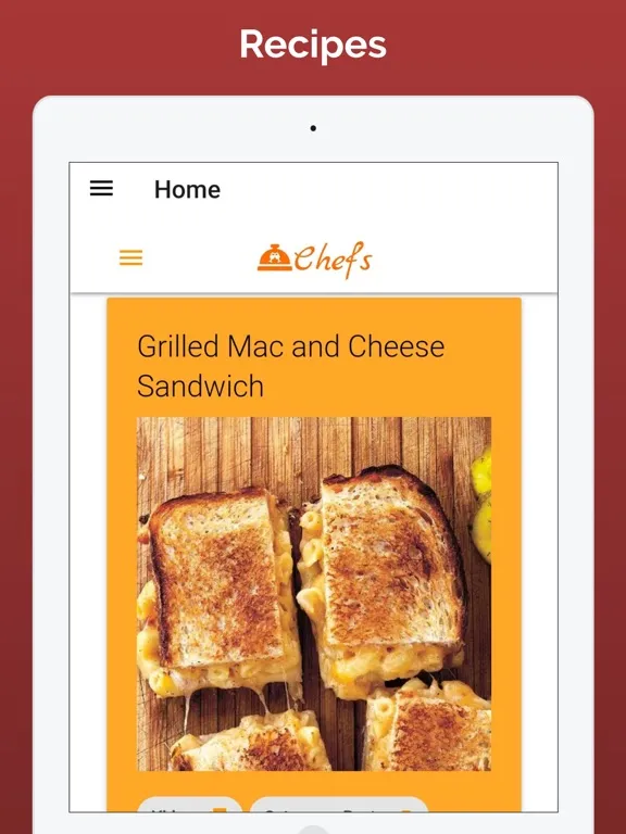 Captures d'écran de Recipes Cookbook App iPad 
