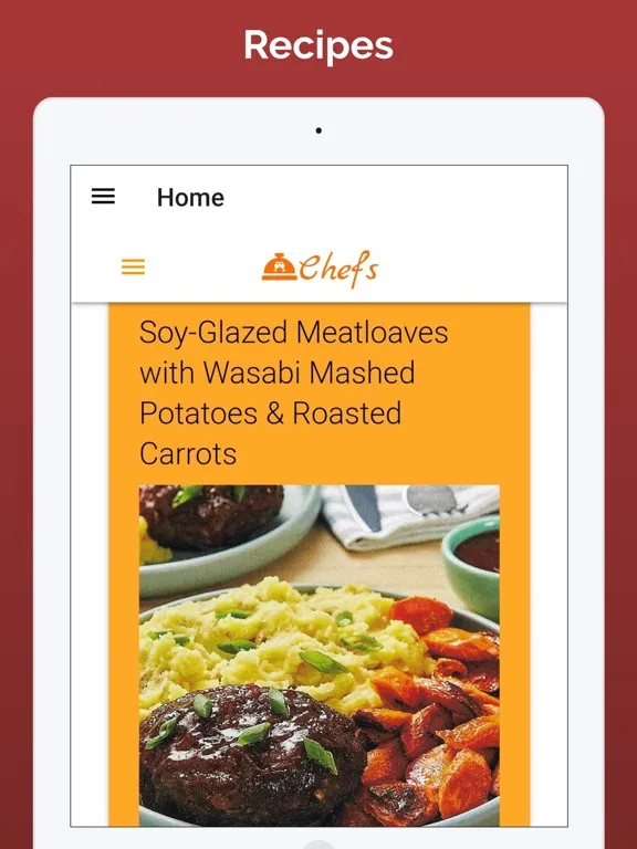 Captures d'écran de Recipes Cookbook App iPad 