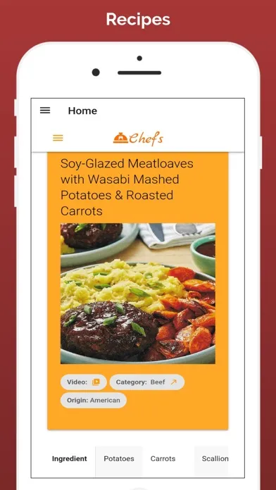 Captures d'écran de Recipes Cookbook App