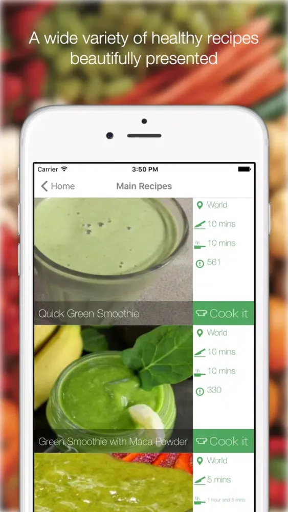 Tangkapan skrin Green Smoothie Recipes - Find All Delicious Recipes