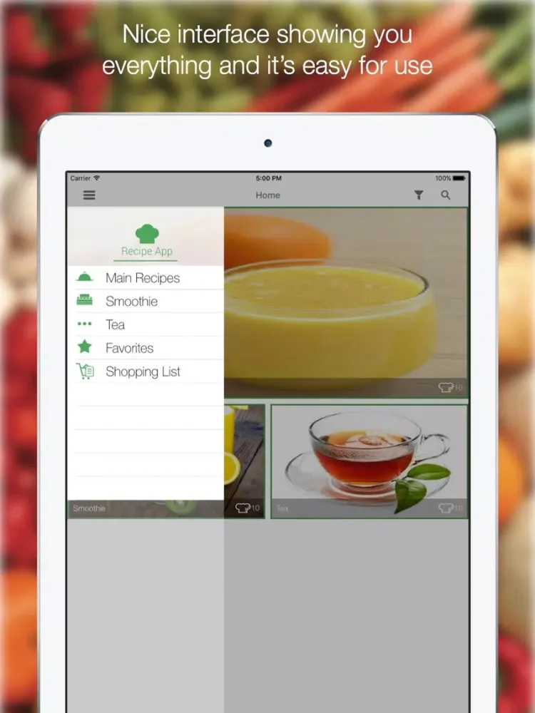Juice Diet Recipes - Find All Delicious Recipes iPad 應用截圖