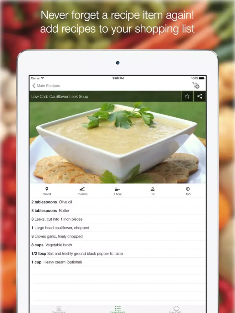 تصاویر Low Calorie Recipes - For A Better Shape Find All Recipes iPad 