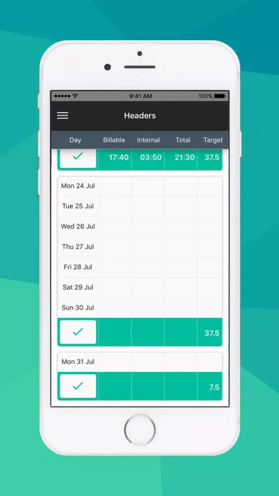 Capturas de pantalla de Reckon APS Timesheets