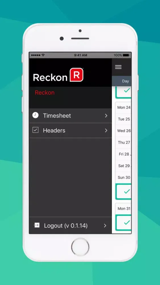 Capturas de pantalla de Reckon APS Timesheets