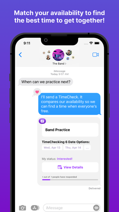 TimeCheck iMessage Extension应用截图