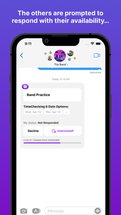 TimeCheck iMessage Extension应用截图