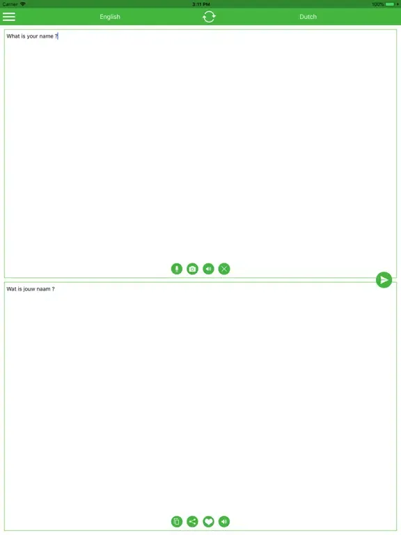 Tangkapan skrin Dutch-English Translator iPad 