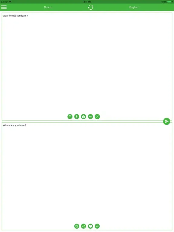 Tangkapan skrin Dutch-English Translator iPad 