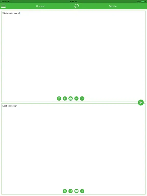 Скриншоты Serbian German Translator iPad 