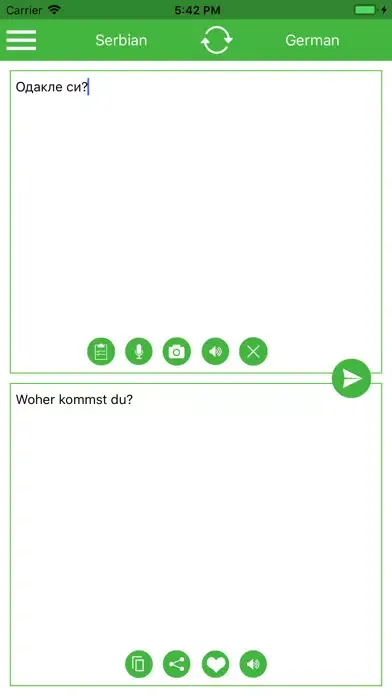 Скриншоты Serbian German Translator