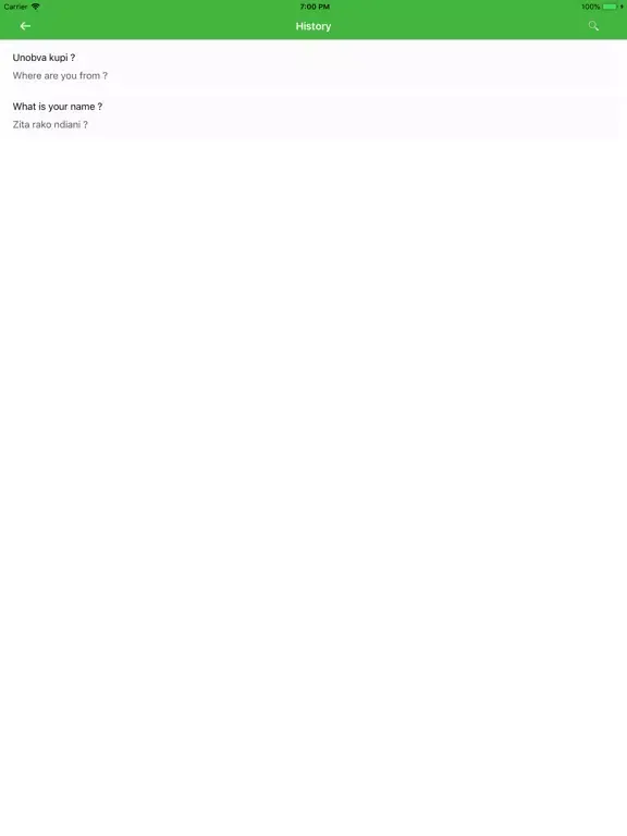 Shona English Translator iPad  سکرین شاٹس