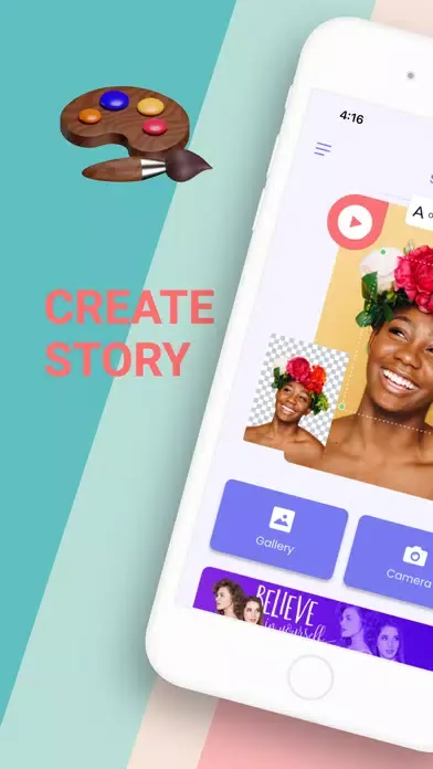 Tangkapan skrin Stori: Create and Edit Story