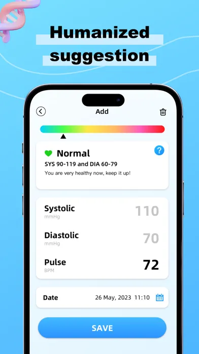 Palm Blood Pressure-Easy&Log应用截图