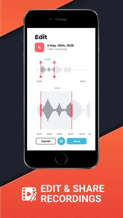 ภาพหน้าจอของ Phone Call Recorder ACR