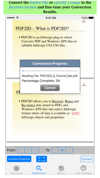 PDF to Keynote by PDF2Office স্ক্রিনশট