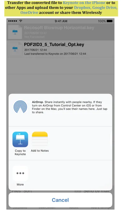 PDF to Keynote by PDF2Office স্ক্রিনশট