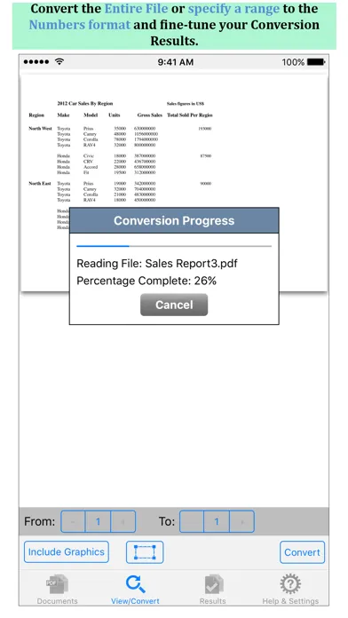 PDF to Numbers by PDF2Office স্ক্রিনশট