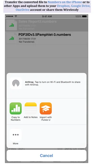 PDF to Numbers by PDF2Office স্ক্রিনশট