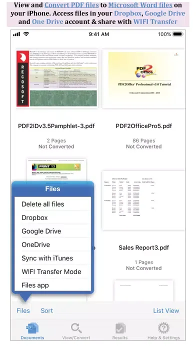 Zrzuty ekranu PDF to Word by PDF2Office