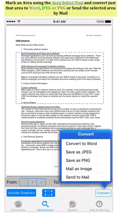 Zrzuty ekranu PDF to Word by PDF2Office