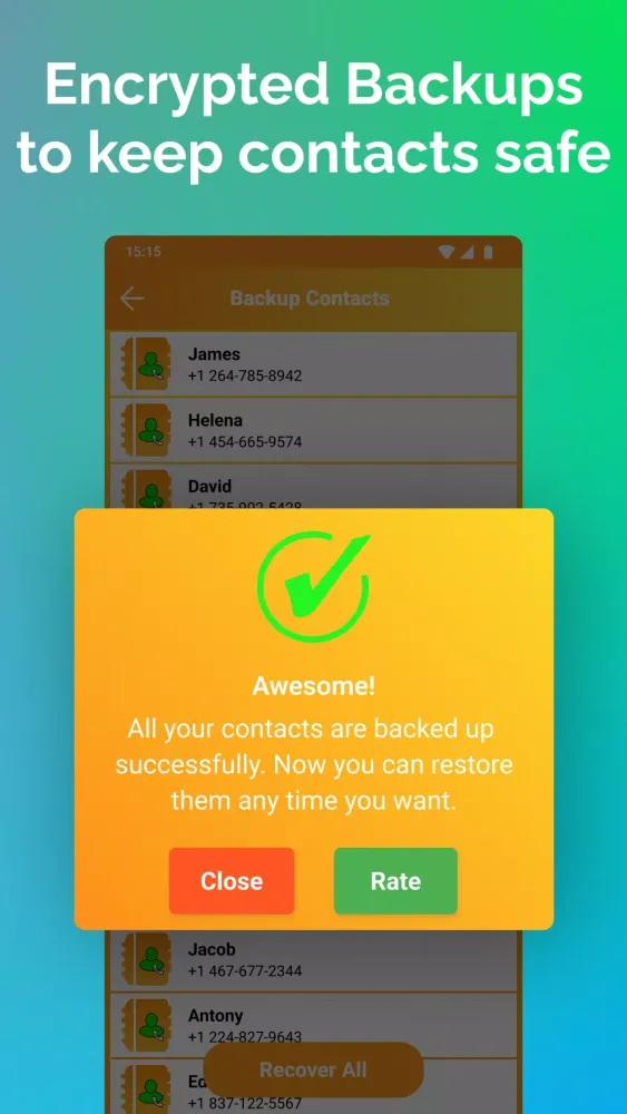 Recover Deleted Contacts Screenshots