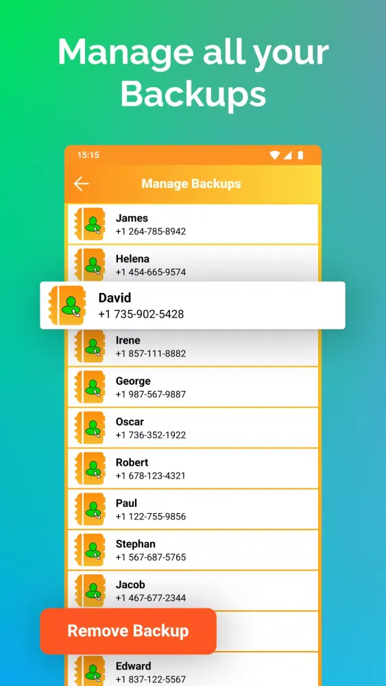 Recover Deleted Contacts Screenshots