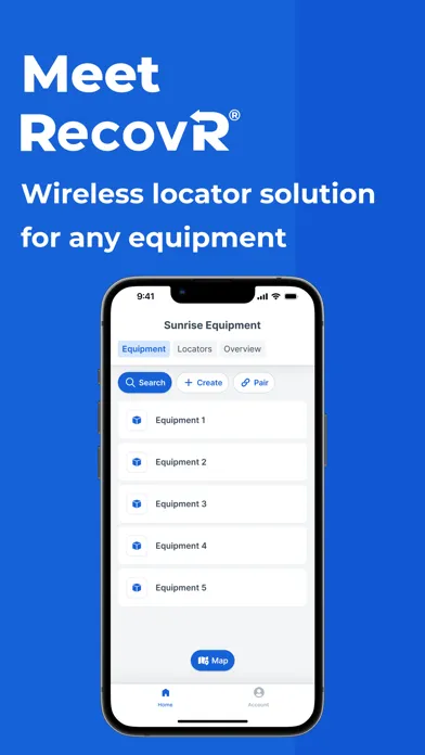 تصاویر RecovR: Equipment Tracking