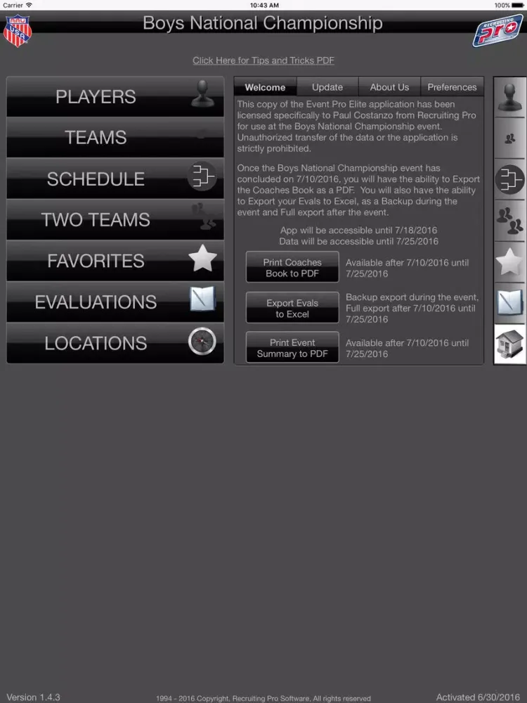 AAU Boys National Championship - Memphis iPad 应用截图