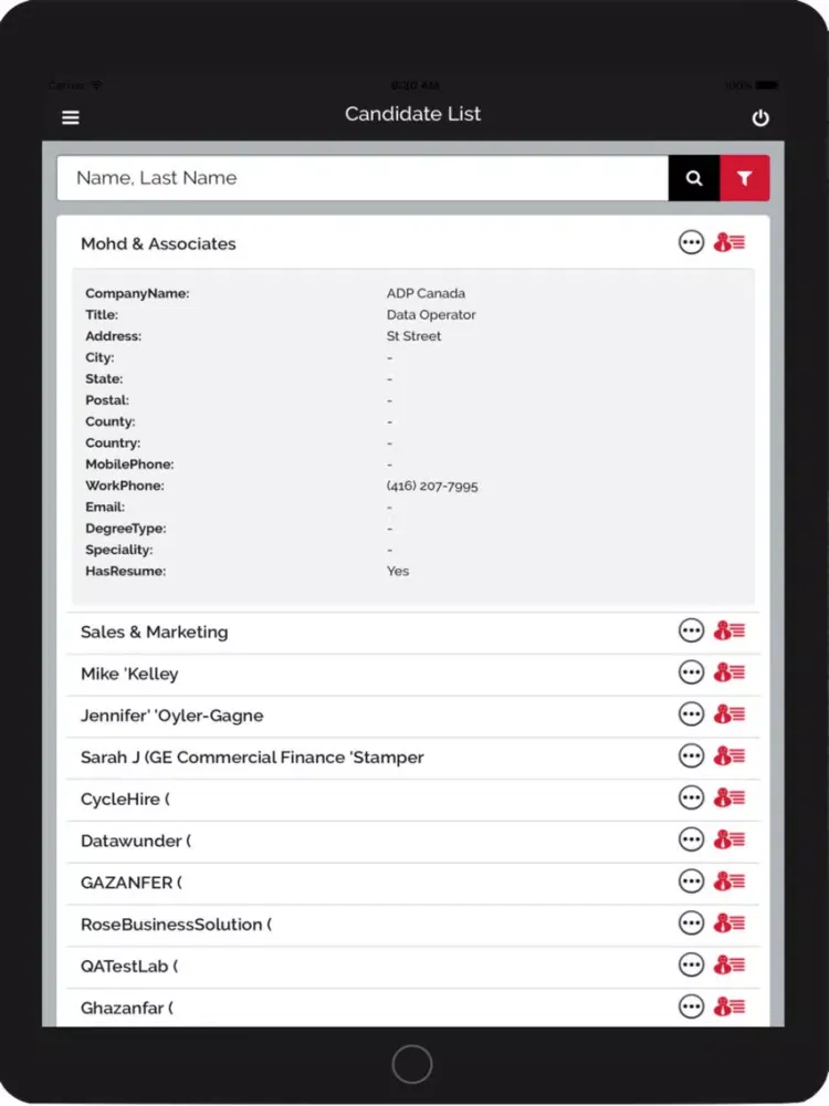 Скриншоты Recruiting In Motion iPad 