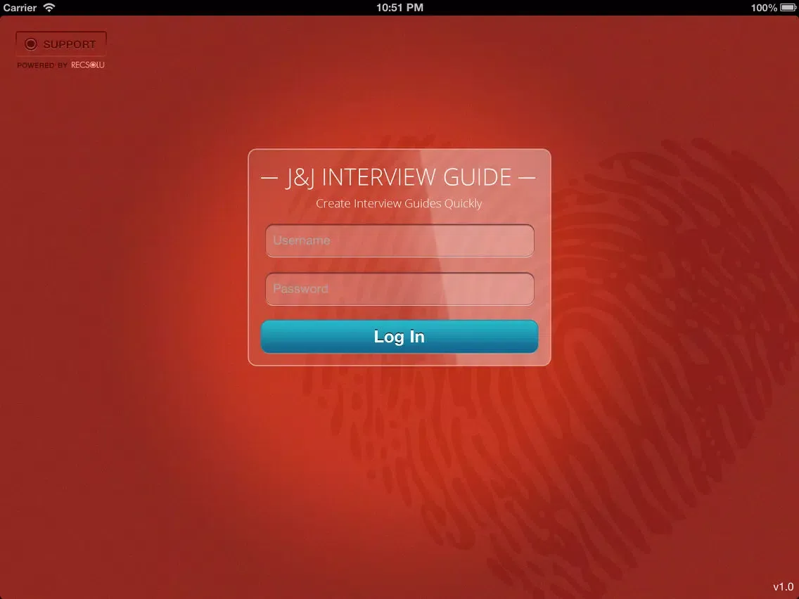 Zrzuty ekranu Johnson & Johnson Interview Guide iPad 
