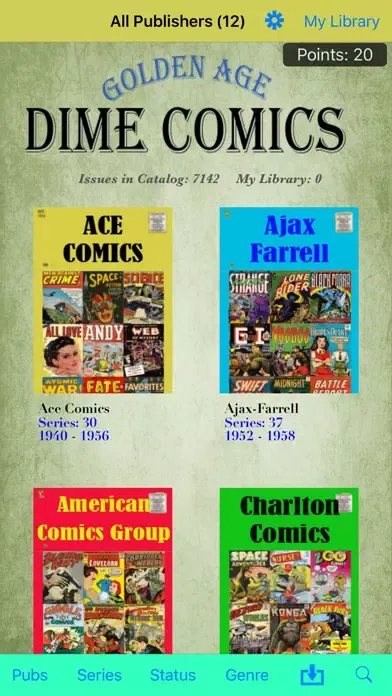 Captures d'écran de Dime Comics