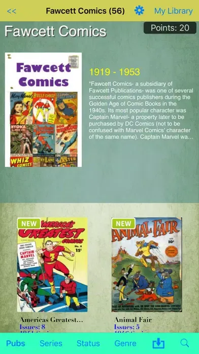 Captures d'écran de Dime Comics