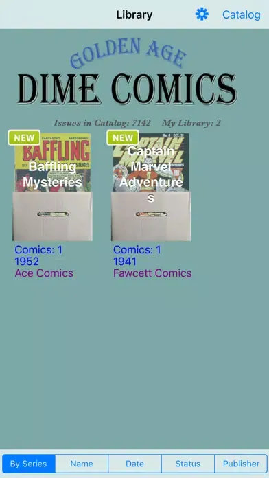 Captures d'écran de Dime Comics