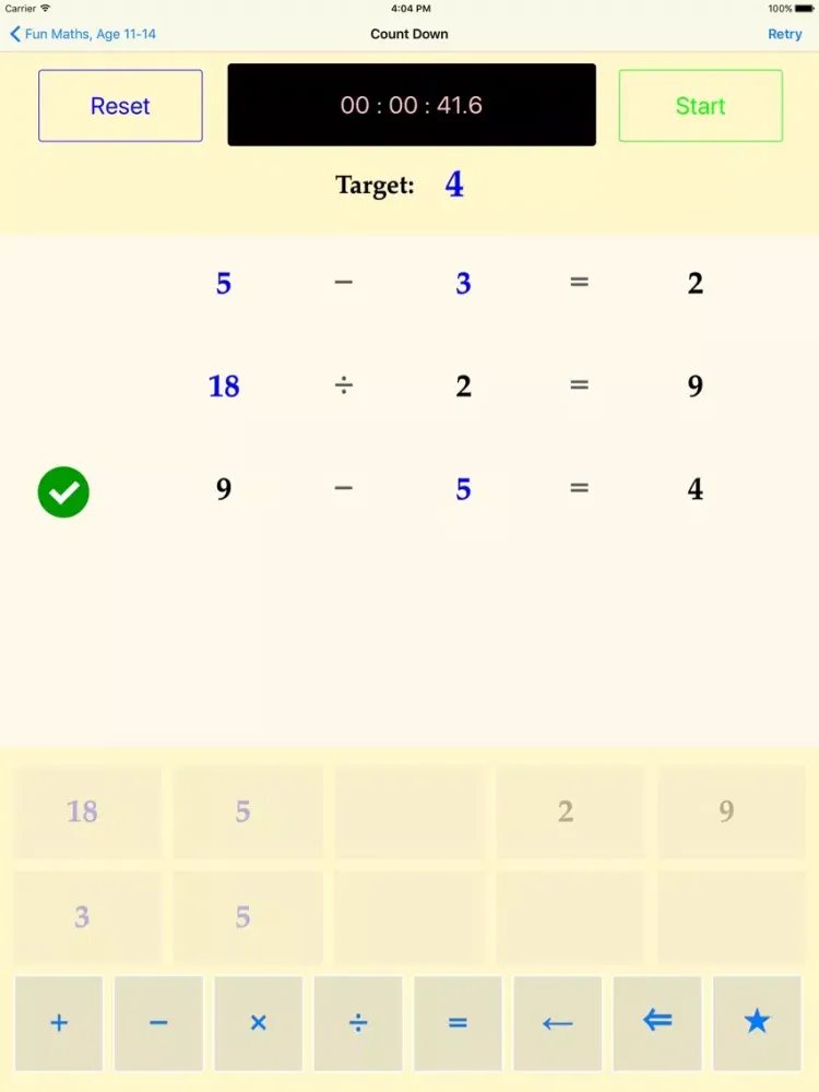 Fun Maths, Age 11-14 iPad  Screenshots