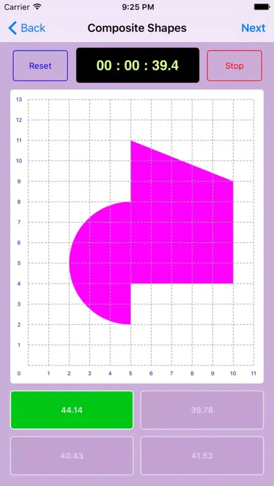 Shape Area Quiz Master スクリーンショット